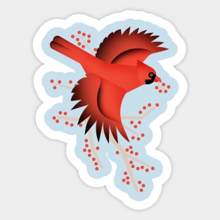 Cardinal bird Sticker